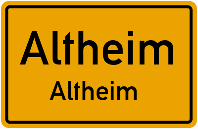 Straßenverzeichnis Altheim Altheim