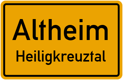 Straßenverzeichnis Altheim Heiligkreuztal