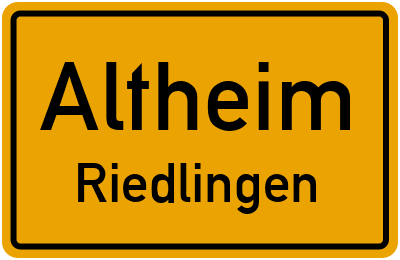 Straßenverzeichnis Altheim Riedlingen