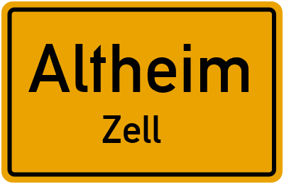 Straßenverzeichnis Altheim Zell