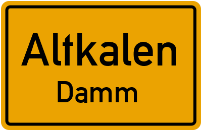 Straßenverzeichnis Altkalen Damm