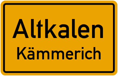 Straßenverzeichnis Altkalen Kämmerich