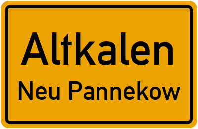 Straßenverzeichnis Altkalen Neu Pannekow