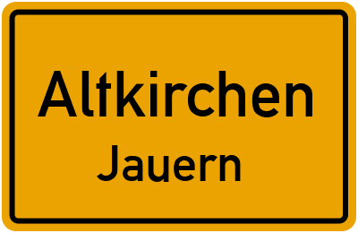 Straßenverzeichnis Altkirchen Jauern