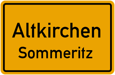 Straßenverzeichnis Altkirchen Sommeritz