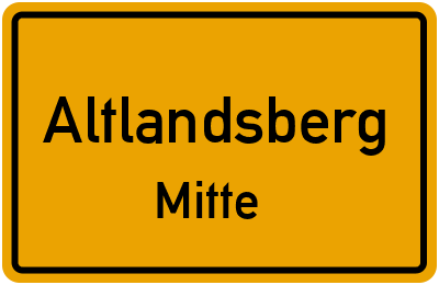 Straßenverzeichnis Altlandsberg Mitte