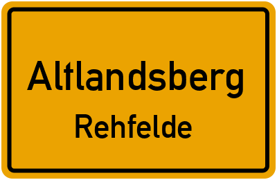 Straßenverzeichnis Altlandsberg Rehfelde