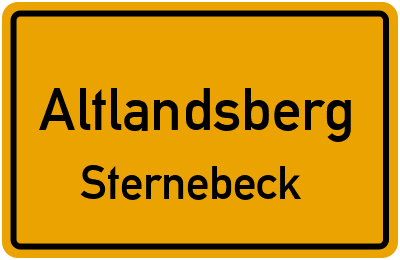 Straßenverzeichnis Altlandsberg Sternebeck
