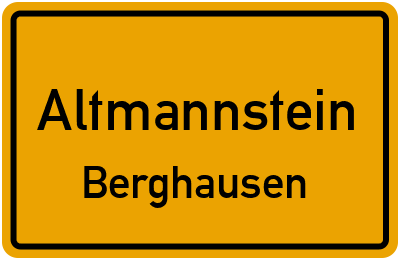 Straßenverzeichnis Altmannstein Berghausen