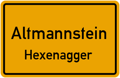 Straßenverzeichnis Altmannstein Hexenagger