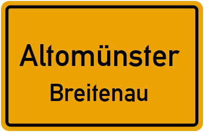 Ortsschild Altomünster Breitenau