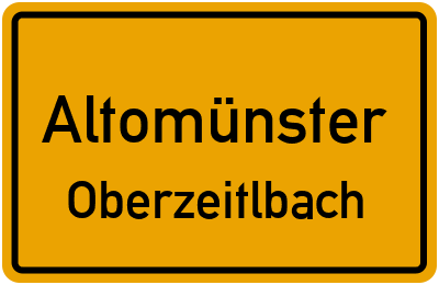 Straßenverzeichnis Altomünster Oberzeitlbach
