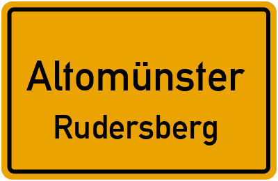 Ortsschild Altomünster Rudersberg