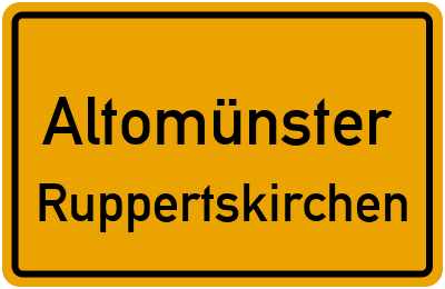 Ortsschild Altomünster Ruppertskirchen