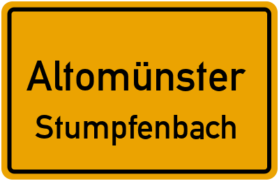 Straßenverzeichnis Altomünster Stumpfenbach