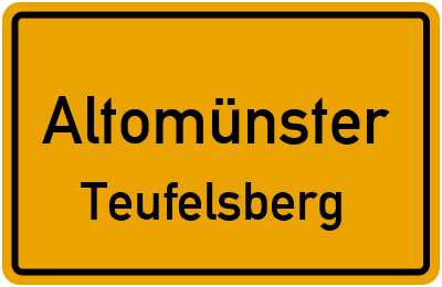 Straßenverzeichnis Altomünster Teufelsberg