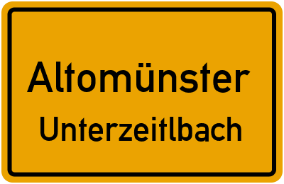 Straßenverzeichnis Altomünster Unterzeitlbach