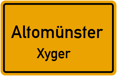 Straßenverzeichnis Altomünster Xyger