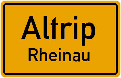 Straßenverzeichnis Altrip Rheinau