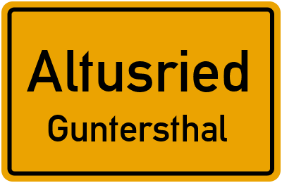 Straßenverzeichnis Altusried Guntersthal