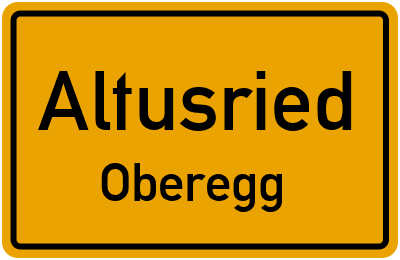 Ortsschild Altusried Oberegg