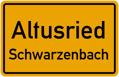 Straßenverzeichnis Altusried Schwarzenbach