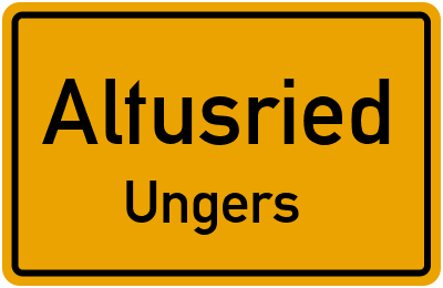 Straßenverzeichnis Altusried Ungers