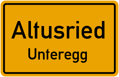 Straßenverzeichnis Altusried Unteregg