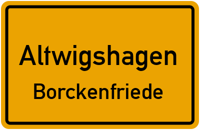 Straßenverzeichnis Altwigshagen Borckenfriede