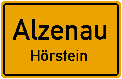 Ortsschild Alzenau Hörstein