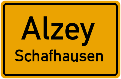 Straßenverzeichnis Alzey Schafhausen