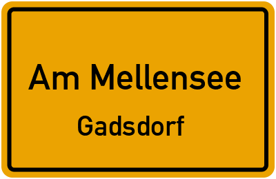 Ortsschild Am Mellensee Gadsdorf