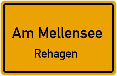 Ortsschild Am Mellensee Rehagen