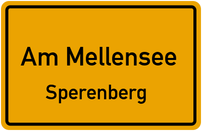 Ortsschild Am Mellensee Sperenberg