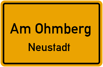 Straßenverzeichnis Am Ohmberg Neustadt