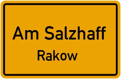 Straßenverzeichnis Am Salzhaff Rakow