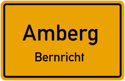 Ortsschild Amberg Bernricht