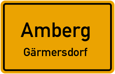 Straßenverzeichnis Amberg Gärmersdorf