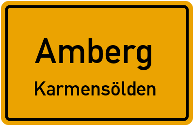 Straßenverzeichnis Amberg Karmensölden