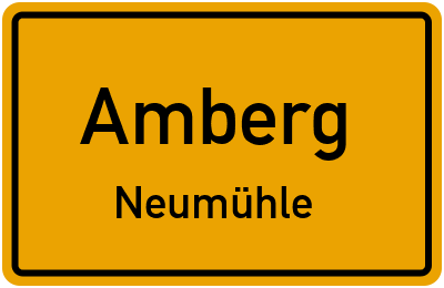 Straßenverzeichnis Amberg Neumühle