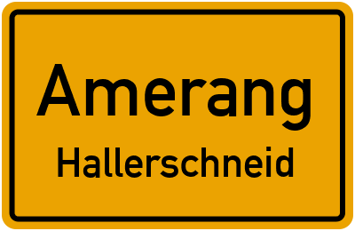 Straßenverzeichnis Amerang Hallerschneid
