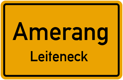 Ortsschild Amerang Leiteneck