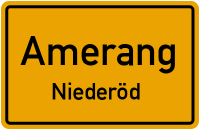 Straßenverzeichnis Amerang Niederöd
