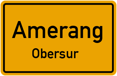 Straßenverzeichnis Amerang Obersur