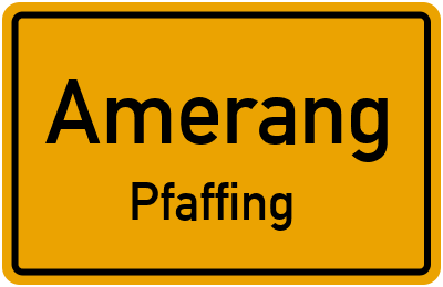Straßenverzeichnis Amerang Pfaffing