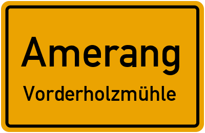 Straßenverzeichnis Amerang Vorderholzmühle
