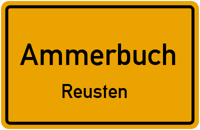 Straßenverzeichnis Ammerbuch Reusten