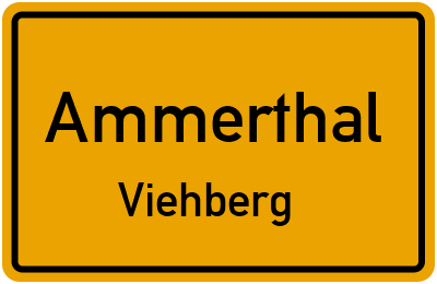 Ortsschild Ammerthal Viehberg
