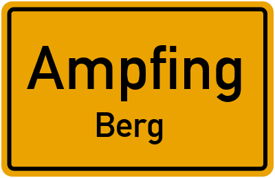 Straßenverzeichnis Ampfing Berg