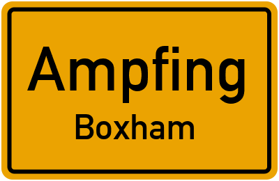 Straßenverzeichnis Ampfing Boxham